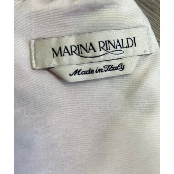 MARINA RINALDI Multicolor Printed Floral Sleeveless Knee Length Sheath Dress 14 - Picture 4 of 5